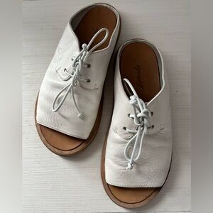 Marsell White Leather Women's Sandals